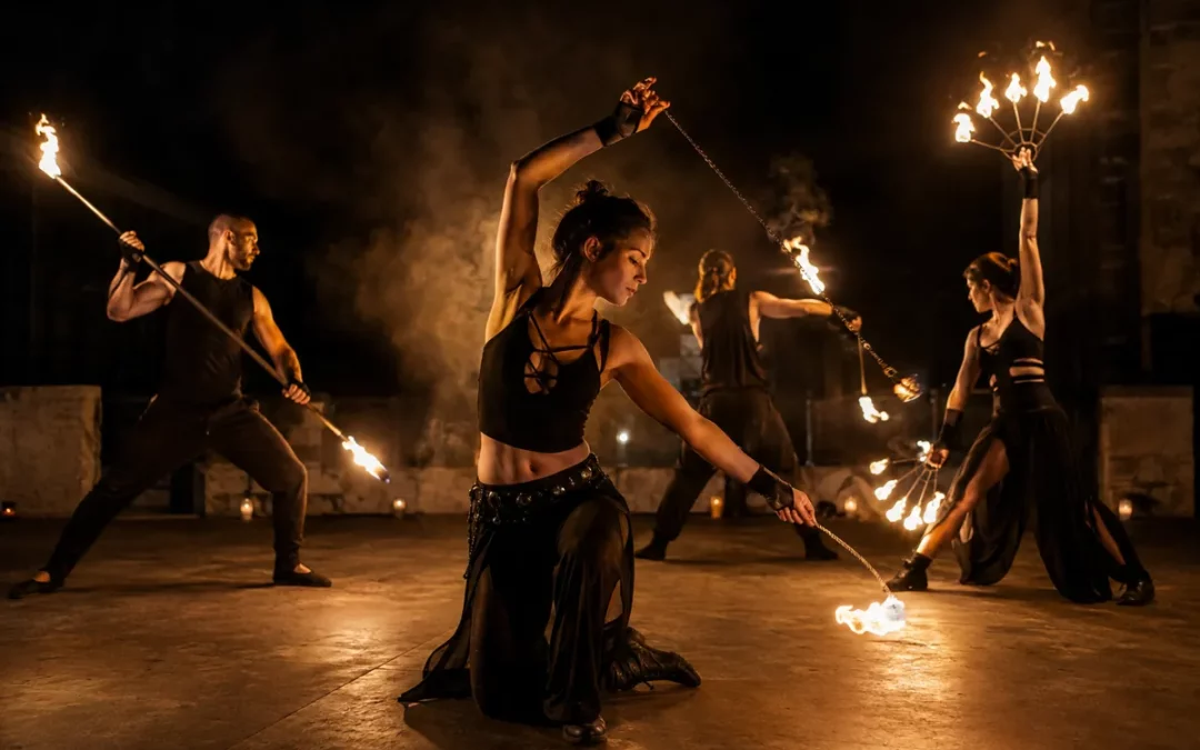 Jak dołączyć do profesjonalnej grupy fireshow? Od pierwszych treningów do występów