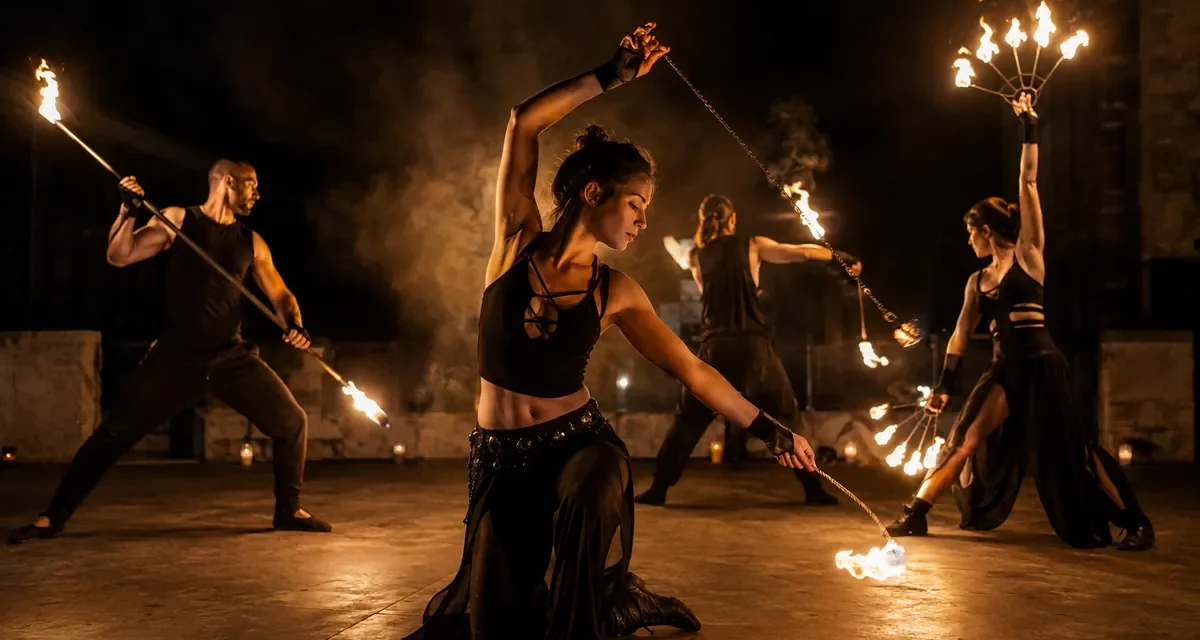 Jak dołączyć do profesjonalnej grupy fireshow? Od pierwszych treningów do występów